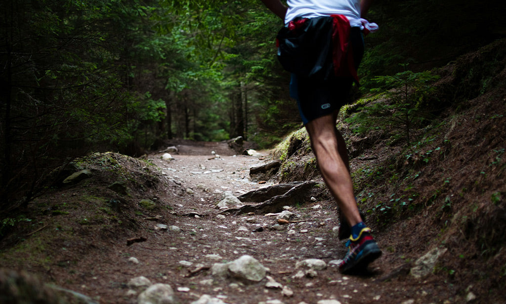 Man Running Uphill