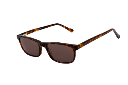 Tortoise Shell Sunglasses (Brown) Angled View