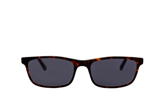 Tortoise Shell Sunglasses (Grey) Front View