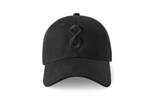 Black red light cap with logo